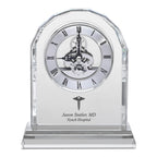 Doctor Solid Crystal Personalized Quartz Clock With Arched Top