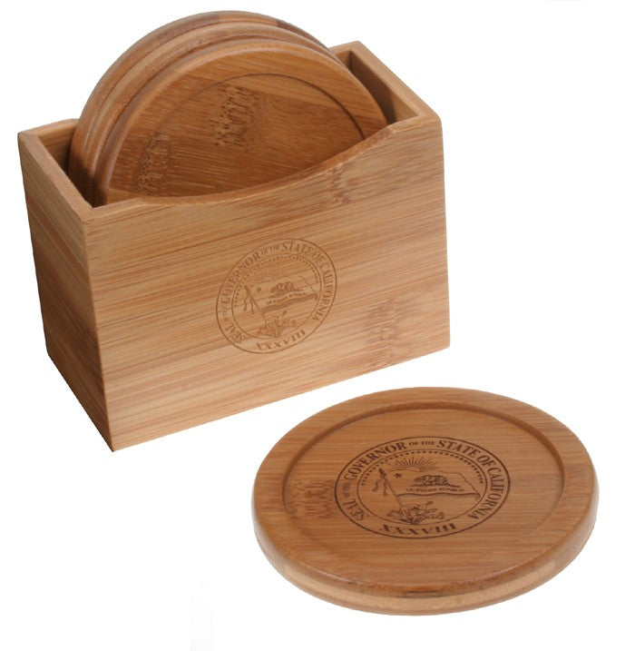 Bamboo 4 Piece Coaster Set