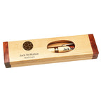 Soccer Themed Laser Engraved Maple & Rosewood Pen and Box Set