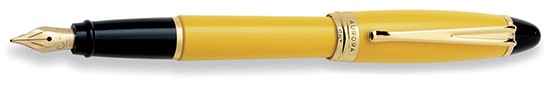 Yellow & Gold Fountain Pen by Aurora