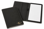 Black Portfolio & Notebook with Roman Monogram