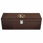 Roman Monogram Single Bottle Wine Presentation Box with Tools