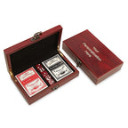 Personalized Rosewood Cards & Dice Set - Executive Gift Shoppe