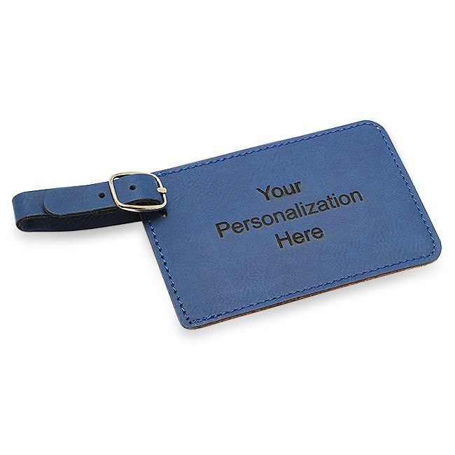 Personalized Navy Blue Luggage Tag