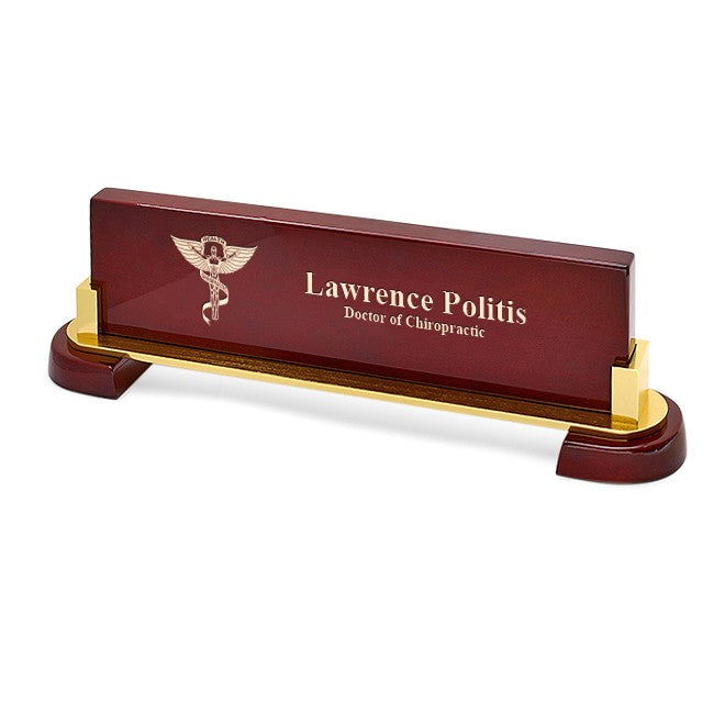 Desktop Name Plate For Chiropractors - Personalized