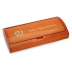 Diamond Cut Personalized Ballpoint Pen with Wood Box - Golf Theme