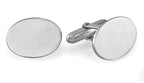 Sterling Silver Oval Engravable Cufflinks