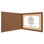 Personalized Dark Brown Certificate Holder