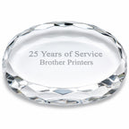 Custom Engraved Oval Desktop Paperweight