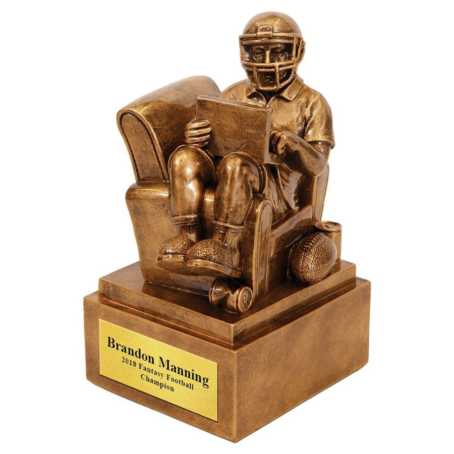 Personalized Fantasy Football Man in Chair Award