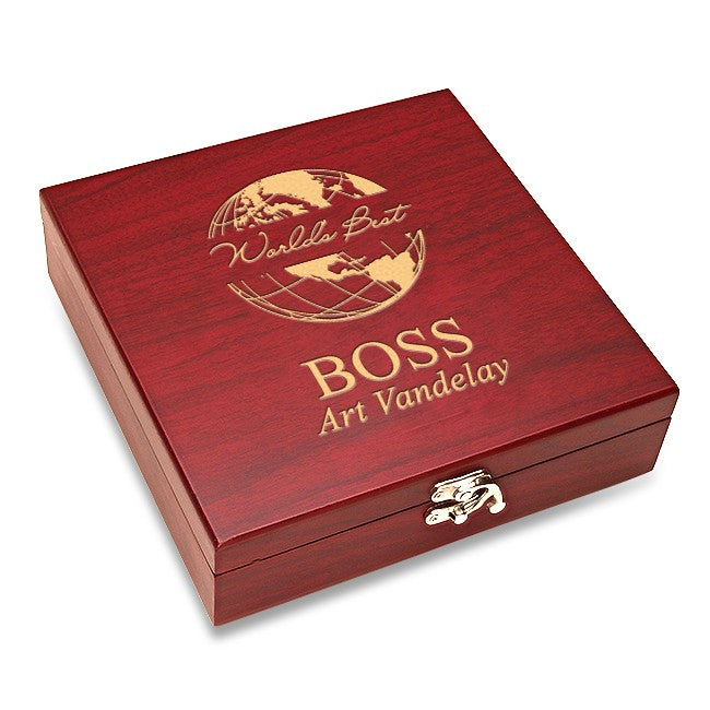World's Best Boss Flask & Gaming Set