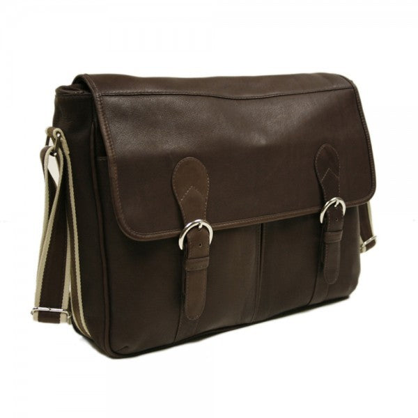 Classic Expandable Messenger Bag by Piel Leather - Free Personalization
