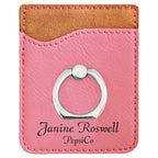Personalized Pink Phone Wallet with Ring