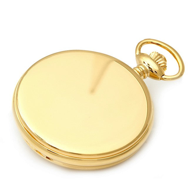 Personalized Gold Quartz Charles Hubert Pocket Watch & Chain #3675 - Executive Gift Shoppe