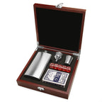 Personalized US Navy Flask & Gaming Set - Executive Gift Shoppe