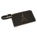 Full Name Monogram Black Luggage Tag