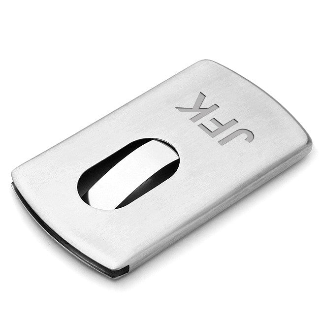 Finger Dispensing Stainless Steel Business Card Holder - Executive Gift Shoppe