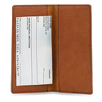 Full Name Monogram Rawhide Checkbook Cover