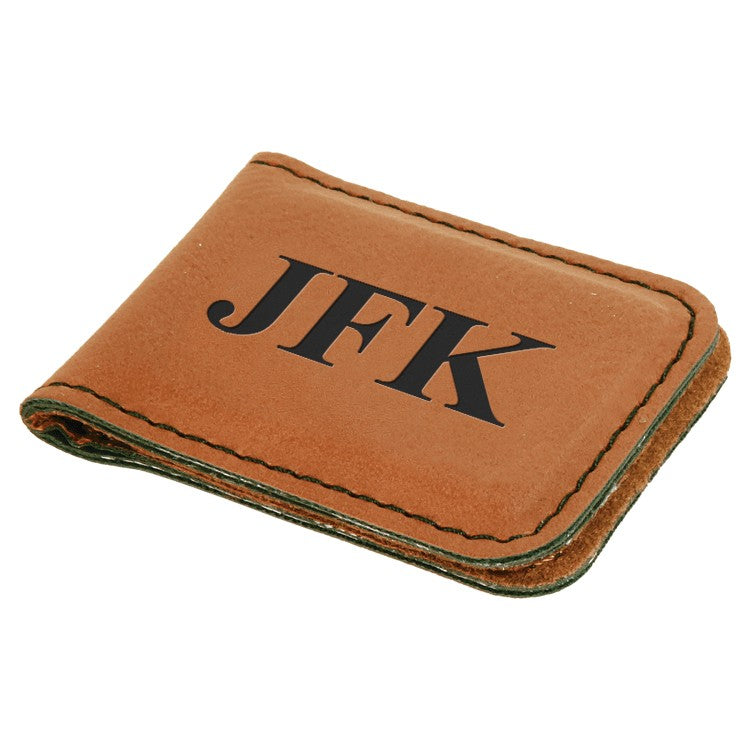 Personalized Rawhide Magnetic Money Clip