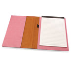 Personalized Pink Leatherette Mini Portfolio