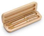 Personalized Maple Wood Pen and Pencil Set
