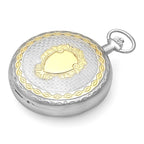 Two Tone Mechanical Charles Hubert Pocket Watch and Chain #3711 - Executive Gift Shoppe