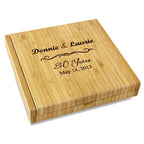Anniversary Gift Bamboo Cheese Set With Tools