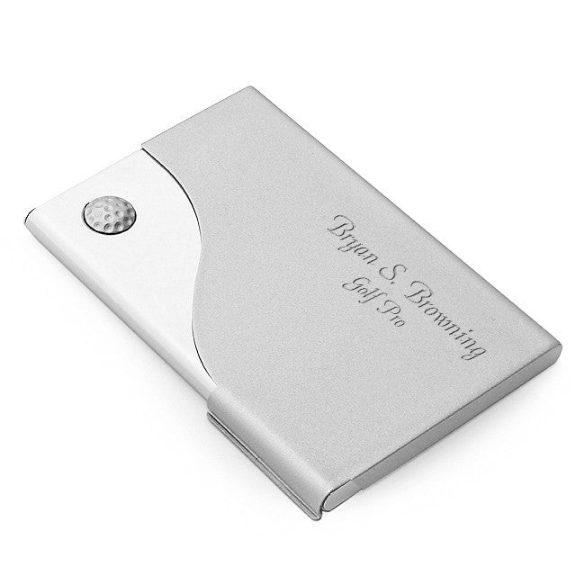 The Golf Collection Personalized Business Card Case - Executive Gift Shoppe