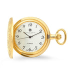 Gold Mechanical Charles Hubert Pocket Watch & Chain #3842 - Executive Gift Shoppe