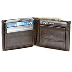 Men's Bifold Wallet with ID Flap & Change Pouch