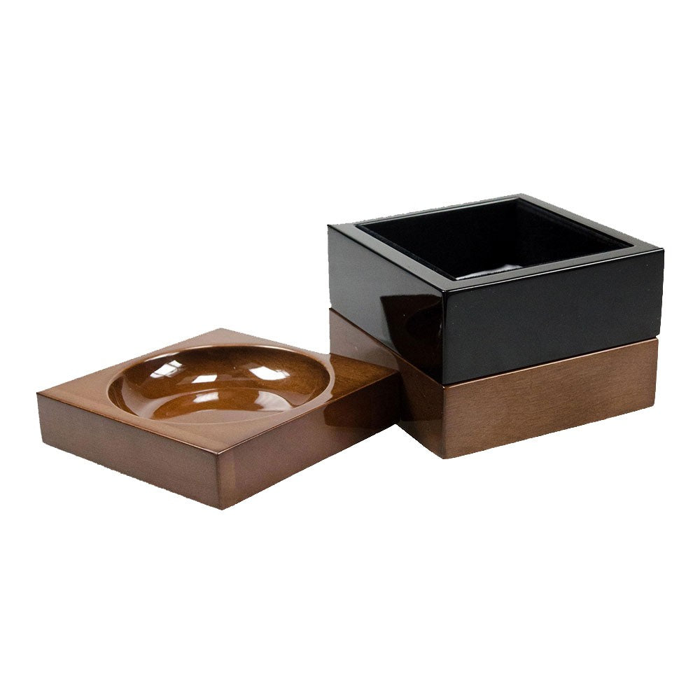 Executive Stackable Wooden Paper Clip and Pin Tray