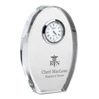 Nurse Personalized Oval Crystal Desk Clock