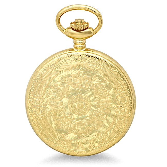 Gold Mechanical Executive Charles Hubert Pocket Watch and Chain #3558 - Executive Gift Shoppe