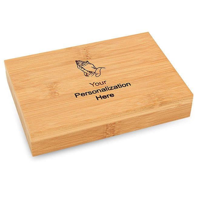 Praying Hands Bamboo 4 Piece Wine Tool Set