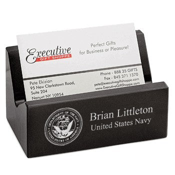 US Navy Desktop Business Card Holder - Executive Gift Shoppe