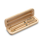 Split Monogram Perrsonalized Maple Wood Pen & Letter Opener Set