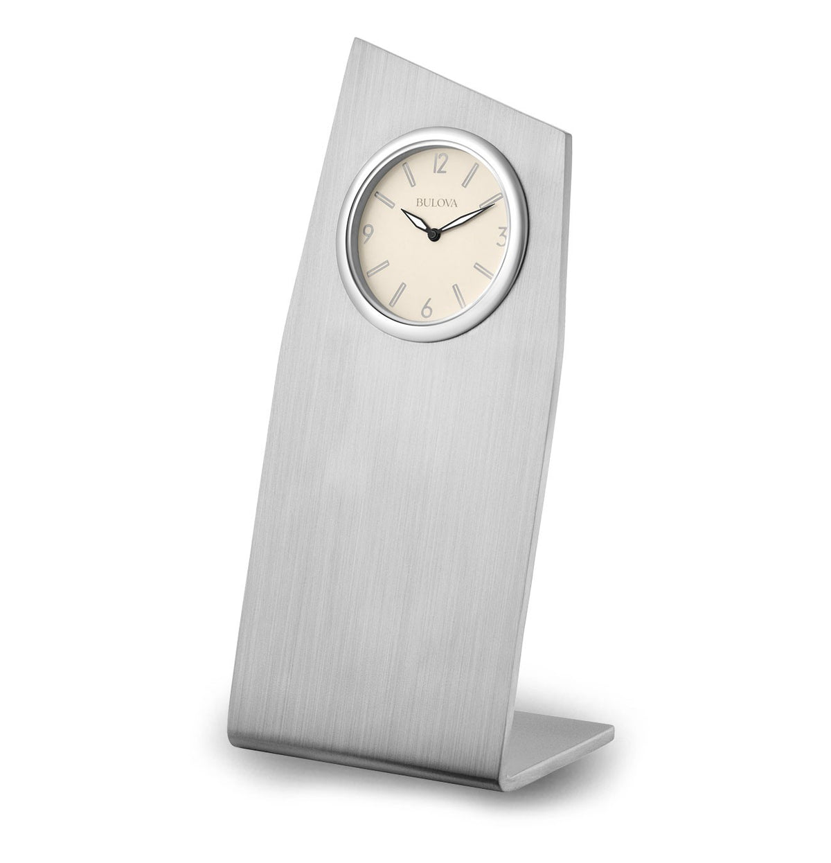 Point Contemporary Desktop Clock By Bulova