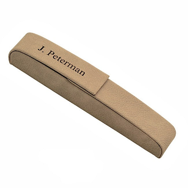 Personalized Leatherette Single Pen Case
