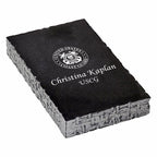 Coast Guard Theme Personalized Black Marble Paperweight