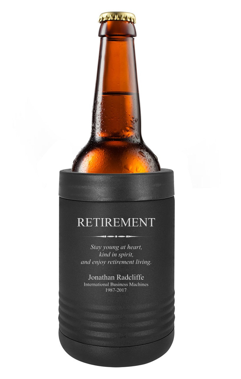 Retirement Theme Personalized Insulated Can & Bottle Holder