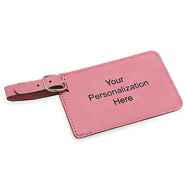 Personalized Pink Luggage Tag