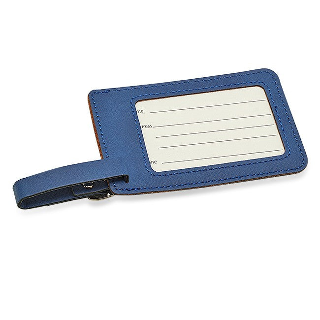 Personalized Navy Blue Luggage Tag