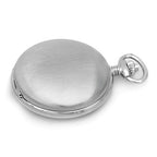 Engraved Silver Quartz Charles Hubert Pocket Watch & Chain #3611 - Executive Gift Shoppe