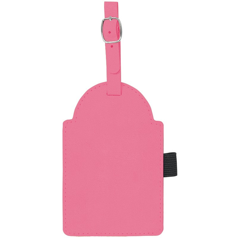 Personalized Pink Golf Bag Tag with Tees