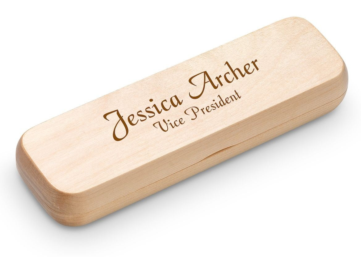 Personalized Maple Wood Pen and Pencil Set