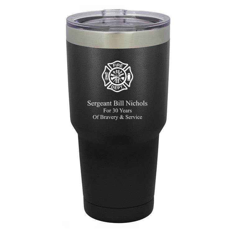 Firefighter's Shield Personalized 30 Ounce Tumbler