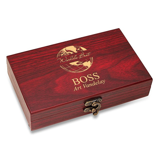 World's Best Boss Cards & Dice Set