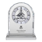 Nurse Solid Crystal Personalized Quartz Clock With Arched Top