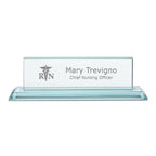 Distinguished Collection Nurse Theme Personalized Crystal Desktop Name Plate