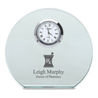 Pharmacist Personalized Round Crystal Desk Clock